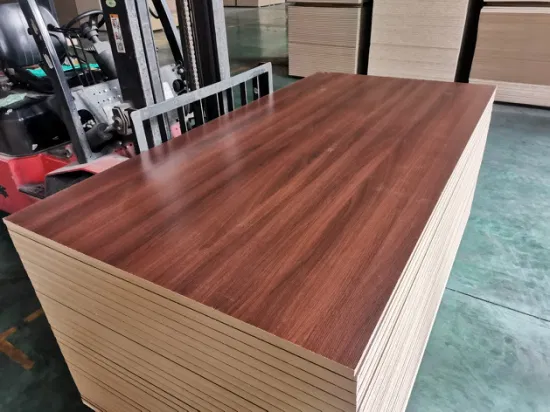 Rich Walnut Color Closet Furniture 12/15/16/17/18/25mm Laminated Melamine MDF Board