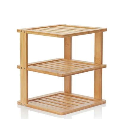 Bamboo Corner Shelf